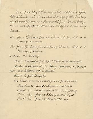 Terms of the Royal Grammar School