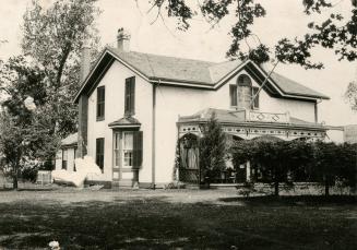 The Bell homestead at Brantford, Ontario, where Alexander Graham Bell invented the telephone