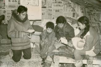 Family Worship is conducted by Abelie Napartuk