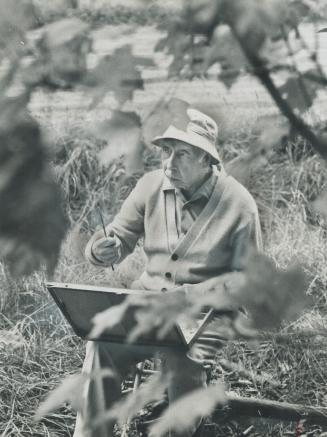 A. Y. Jackson (above), member of the Group of Seven, will be 86 in two weeks. He has surprised and delighted his doctors by continuing to paint (left)(...)