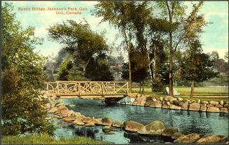 Rustic Bridge, Jackson's Park, Galt, Ontario, Canada