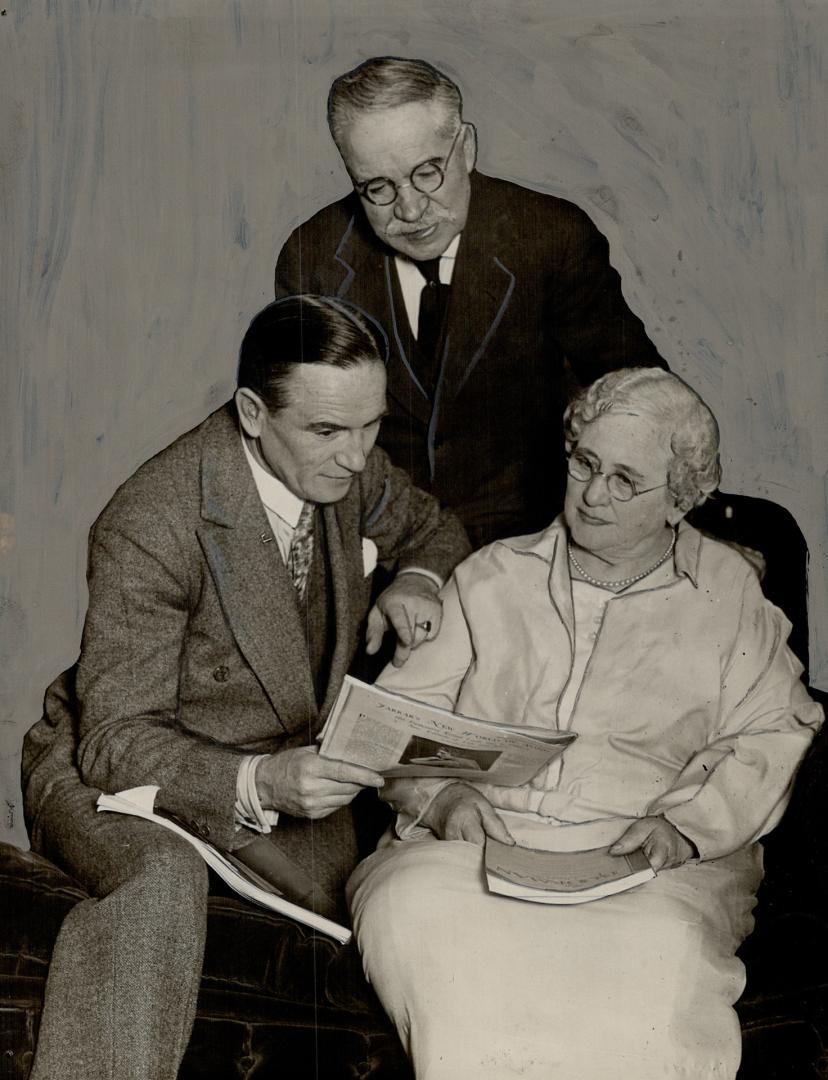 Edward Johnson and his parents, Mr and Mrs James Johnson