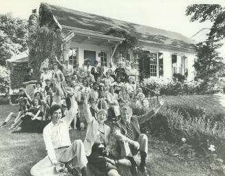 Ecstatic Gormley St. 'guerrillas' celebrate at Rose Cottage with Alderman Anne Johnston