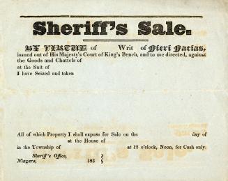 Sheriff's sale