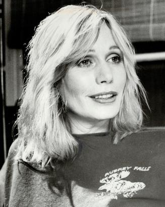 Injury prone: Sally Kellerman, filming in town this week, first hit her head on gate then hurt her wrist