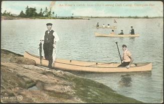 An hour's catch, Iron City Fishing Club Camp, Georgian Bay