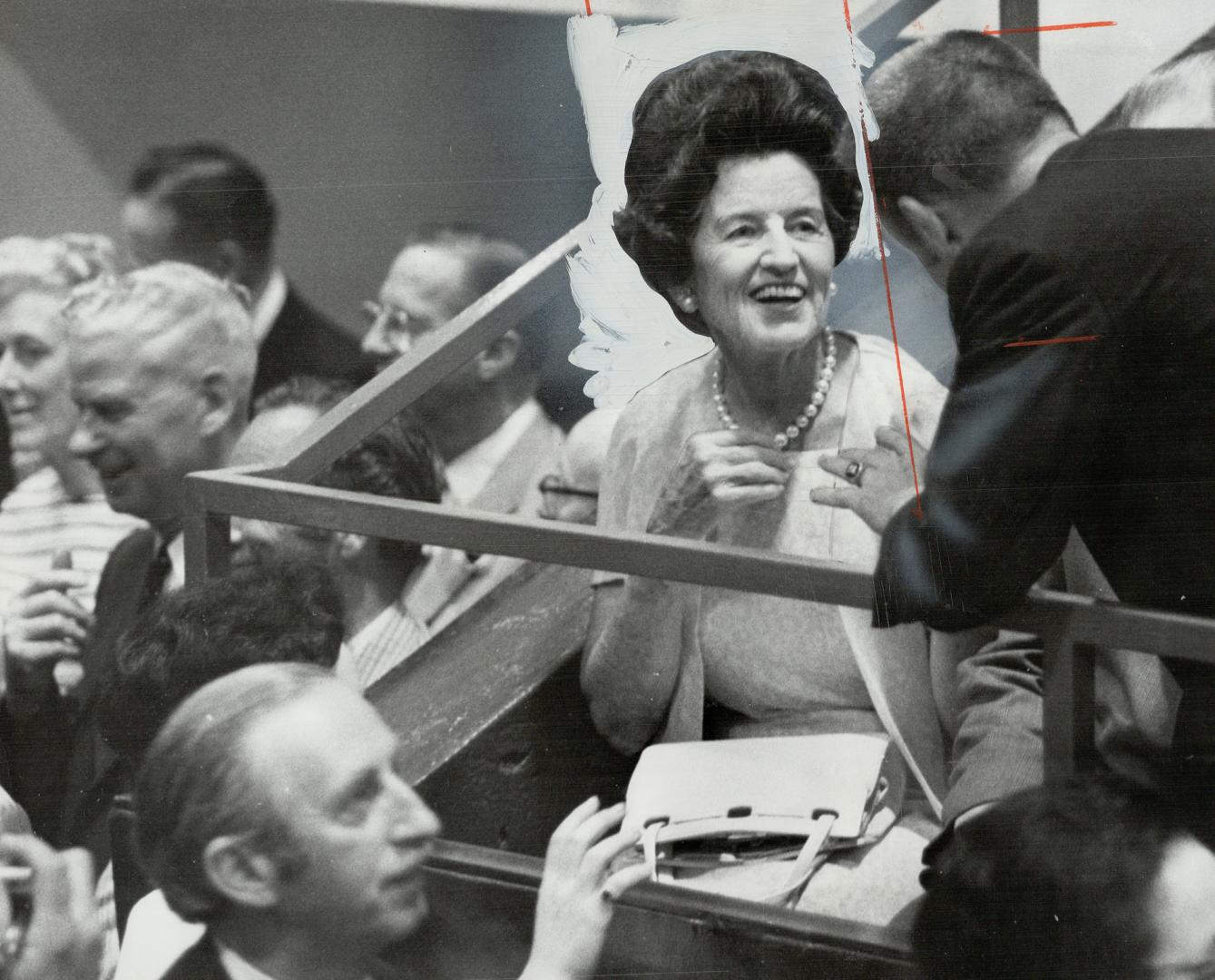 Mrs. Rose Kennedy. At Maple Leaf Gardens