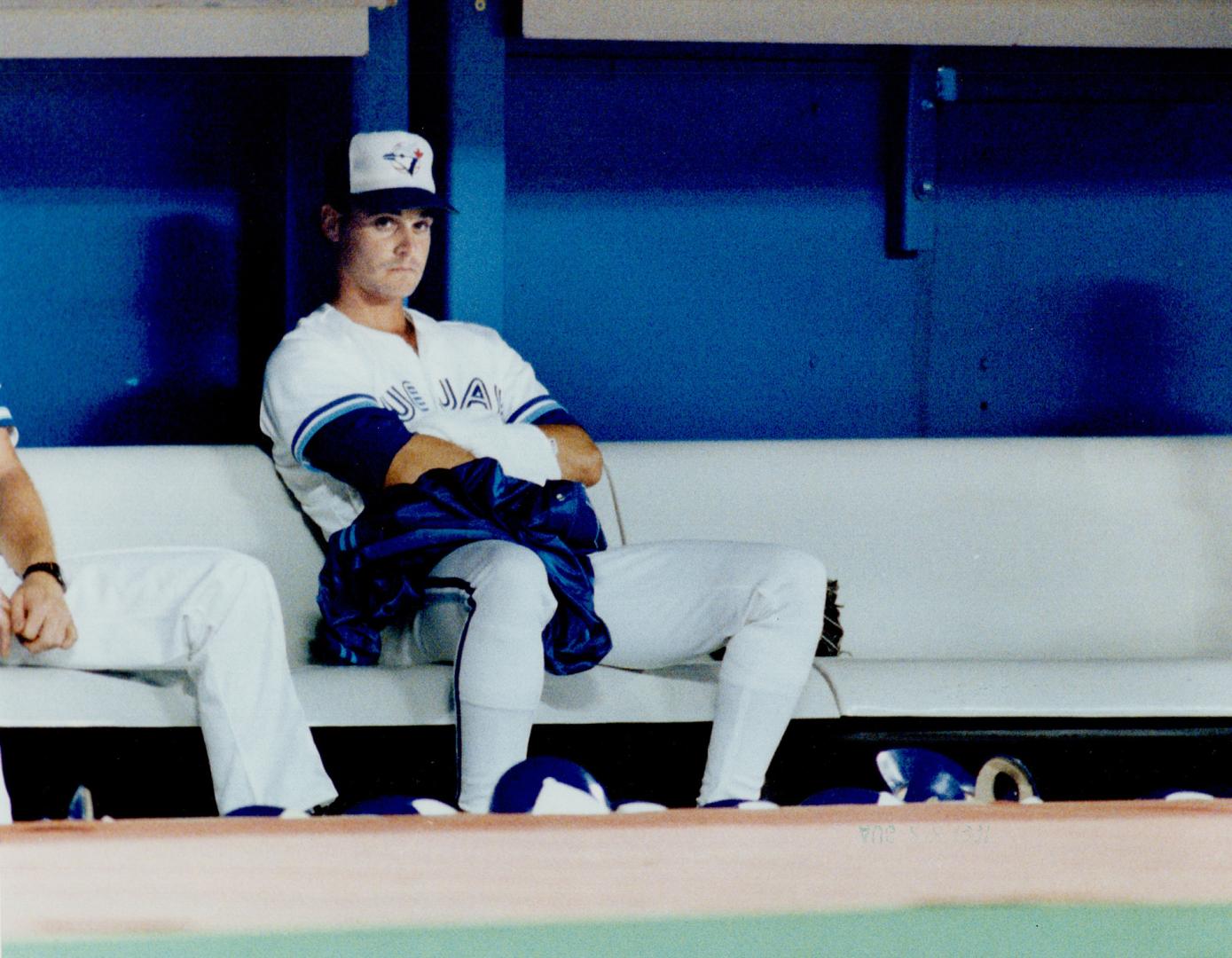 Key blow: The Jays' Jimmy Key, left, could have used some of the home run power supplied by Milwaukee's Rick Dempsey (14) last night