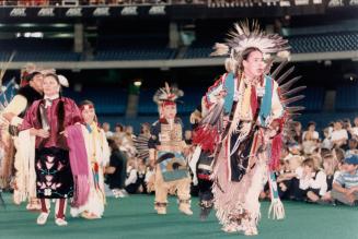 Indian dancers performed for more than 4000 schoolchildren