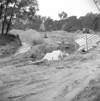 New course of Don River, York Mills, looking north from north side of Mill Street