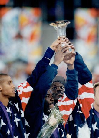 U.S. Dream Team with Trophy