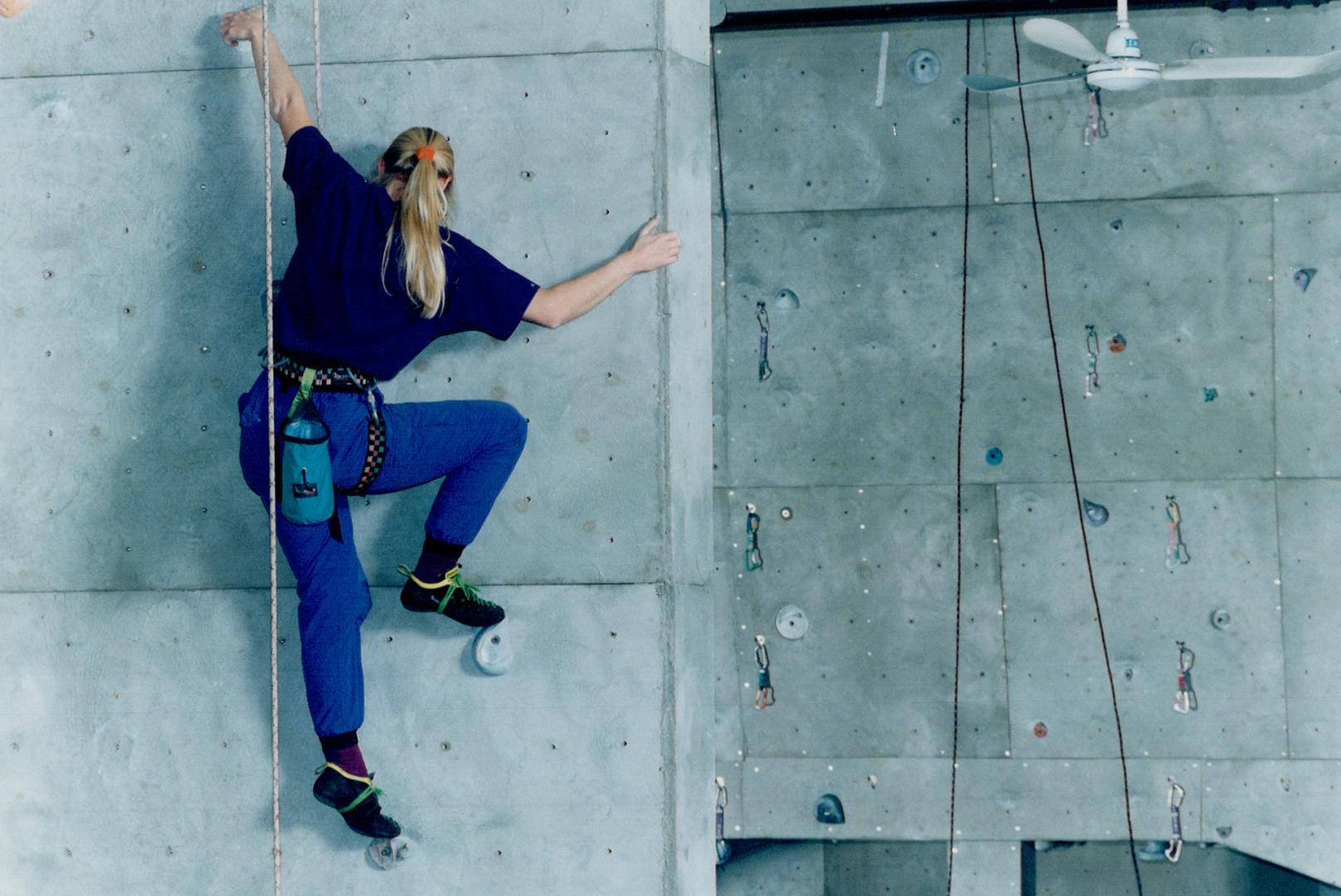 Indoor rock climbing