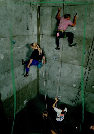 Indoor rock climbing