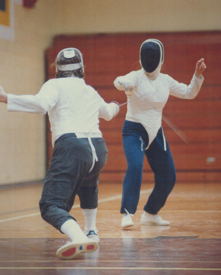 Foiled Again. Mayfield Secondary's fencing squad, recent winners at an Ontario invitational tourney, is a convert to the sharpest new sport on the hig(...)