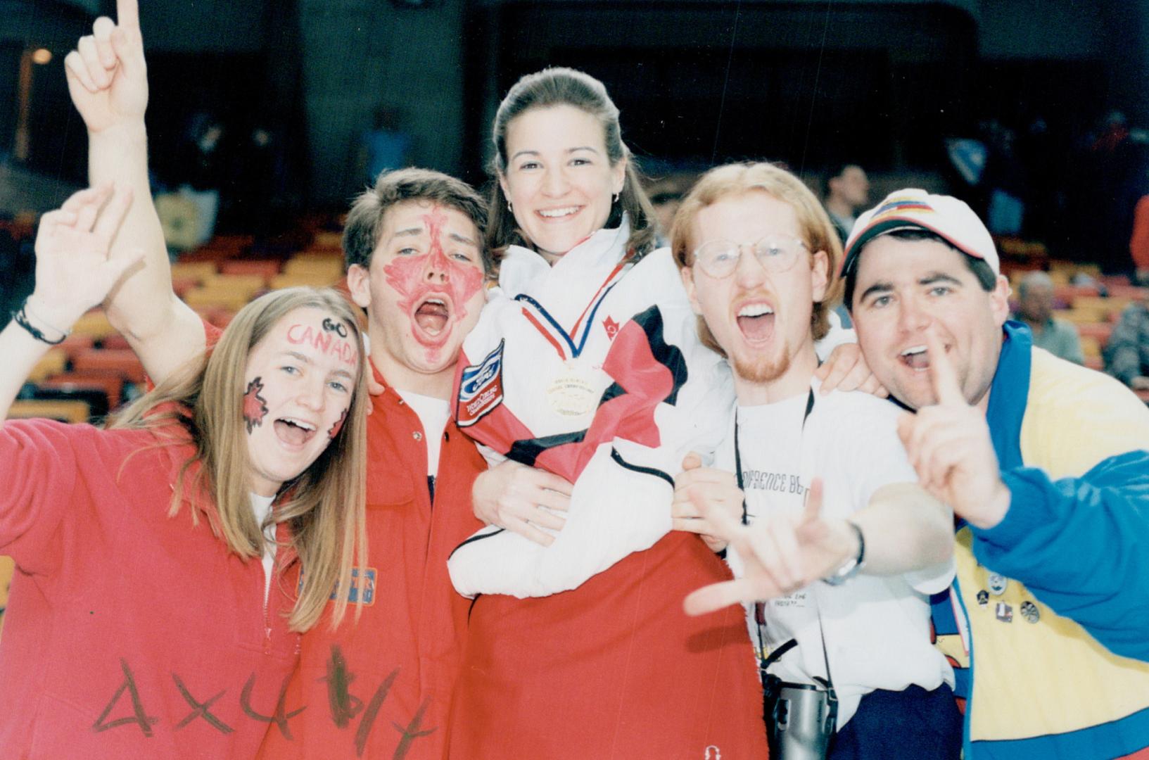 Corie Beveridge (Centre) and Fans