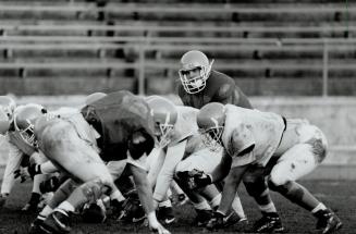 U. of. T. Blues practise for Vanier Cup