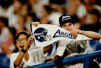 True (double) blue: The Argos might have been misfiring on the field, but that didn't stop fans from rooting their lungs out for the home side last night at the SkyDome