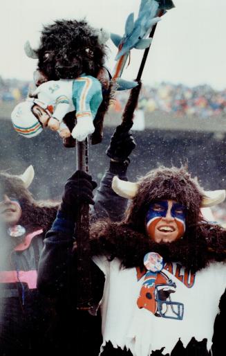 Talkin' proud: The outstanding play of, clockwise from lower left, Jim Kelly and Thurman Thomas, has football fans fired up on the Niagara Frontier