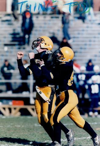 Chargers QB Angus Roy (left)