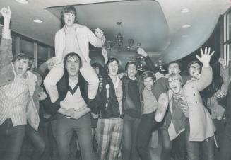 Young Supporters put up a solid front for Calgary at one of the many Grey Cup parties in the Royal York Hotel last night. The hotel lobby, always a mo(...)