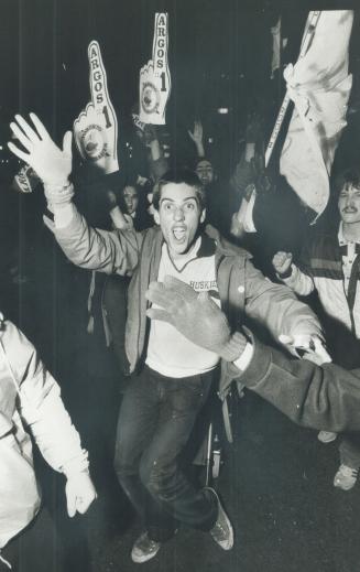 But on other parts of the Yonge Strip, right, the happy, crazy, beery party to celebrate the ecstasy of the first win in three decades, went on unabated until early this morning