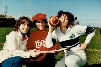 They get kick out of football. - so trio formed league for women