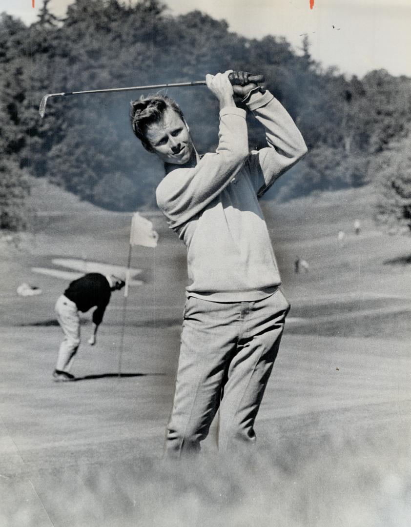 Trevor Bateman, assistant pro at Montreal La Dalle sharpens up golf game on Board of Trade course in preparation for tour championship tourney opening there