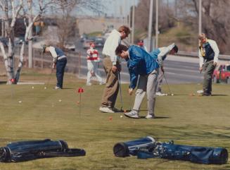 Practice makes perfect: After soaking up instruction via video or with your local, friendly pro, the next step is to hit the practice green, the driving range and, of course, the golf course