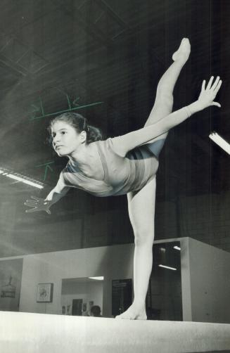 Elfi Schlegel (left) and Kathy McMorrow, two of Canada's top gymnasts, in action tomorrow