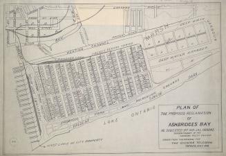 Plan of the proposed reclamation of Ashbridges Bay as suggested by Mr. Jas. Oborne superintendent of the Canadian Pacific Railway