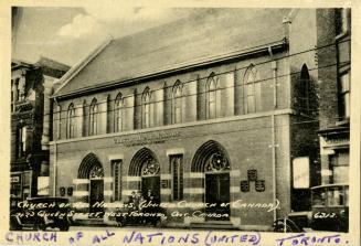 Church of all Nations, (United Church of Canada) 423 Queen Street, West, Toronto, Ont, CANADA