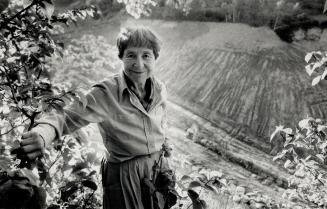 Top of her class: Landscape artist Doris McCarthy, 78, who has painted this ravine beside her home on the Scarborough bluffs, graduates from University of Toronto tomorrow