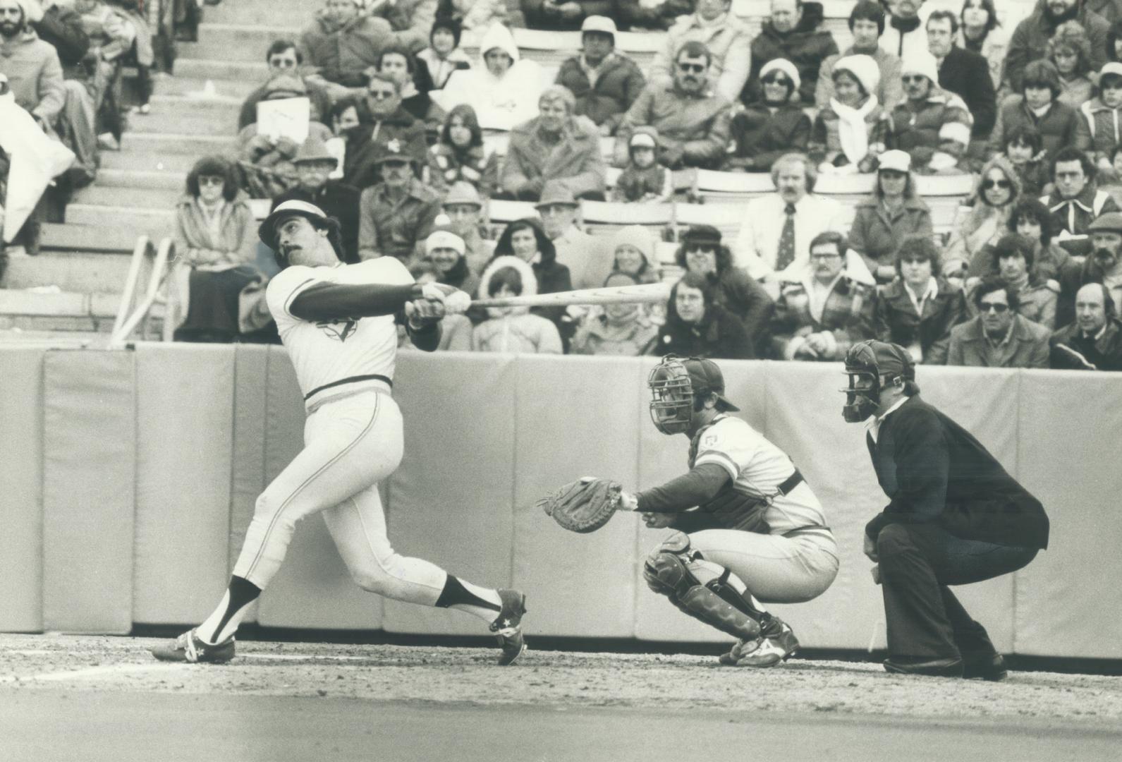 Dave McKay, who has been wielding a hot bat this season, hit a two-run double for the Blue Jays in their 8-6 win over Kansas City