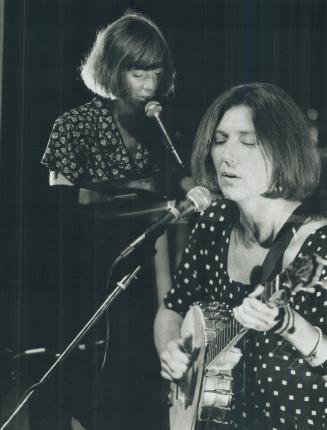 Musicmakers. The Montreal-based singer or songwriter duo Anna (left) and Kate McGarrigle last night opened a six-performance run at Harbourfront's Premiere Dance Theatre