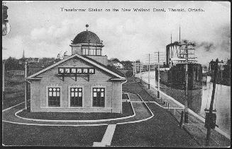 Transformer Station on the New Welland Canal, Thorold, Ontario