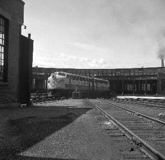 C. P. R., John St. Yards, roundhouse. Toronto, Ontario