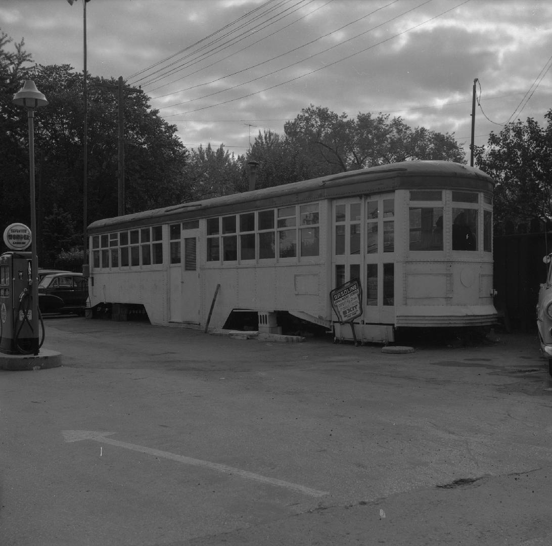 T.T.C., #2962, in use as office for Lawrence Motors Limited, Yonge Street, east side, north of  ...