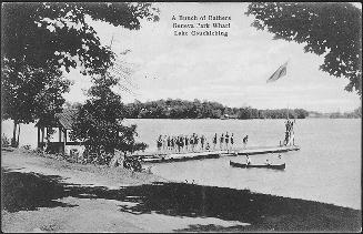 A Bunch of Bathers Geneva Park Wharf Lake Couchiching