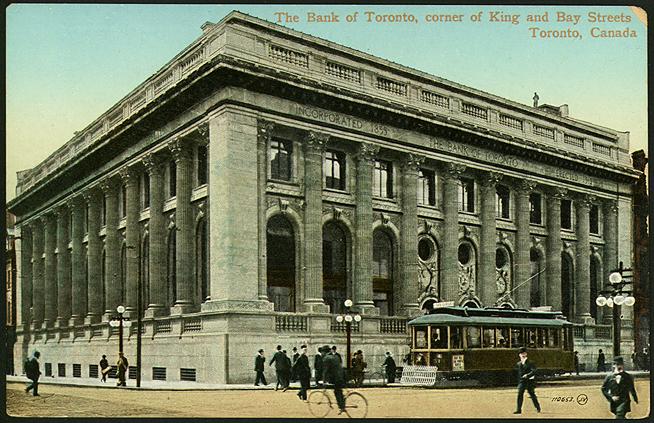 The Bank of Toronto, corner of King and Bay Streets, Toronto, Canada