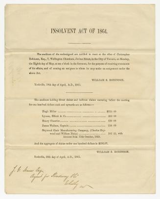 Insolvent Act of 1864