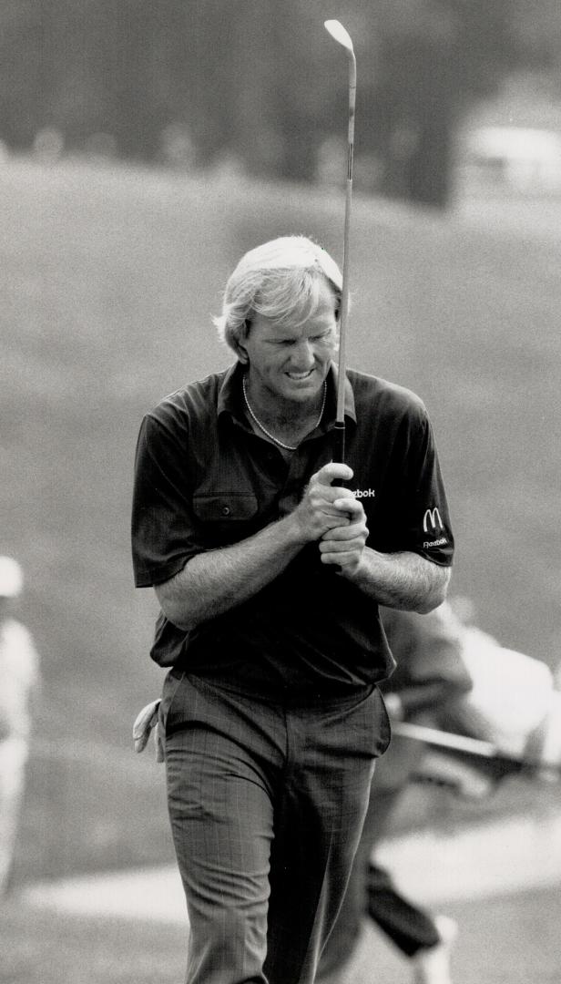 Another miss, Greg Norman's first two rounds in the Canadian Open were just so-so, a pair of 70s