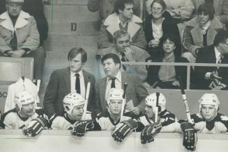 Commanders, Leafs' new coach, Mike Nykoluk, right, has named leftwinger Dan Maloney, left, as his assistant