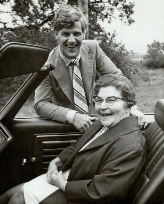 Bobby Orr and Grandmother Mrs. Robt Orr