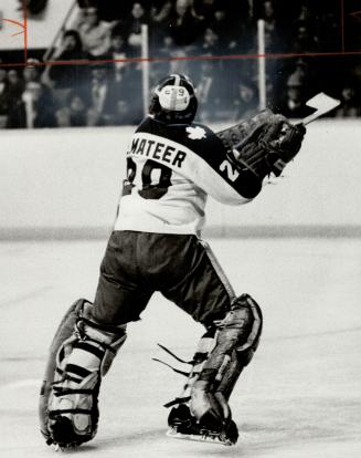 Palmateer takes a baseball swing at puck