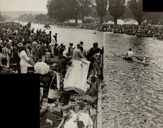 Bob Pearce of Hamilton, Ontario, winning the Diamond Sculls at Henley Regatta