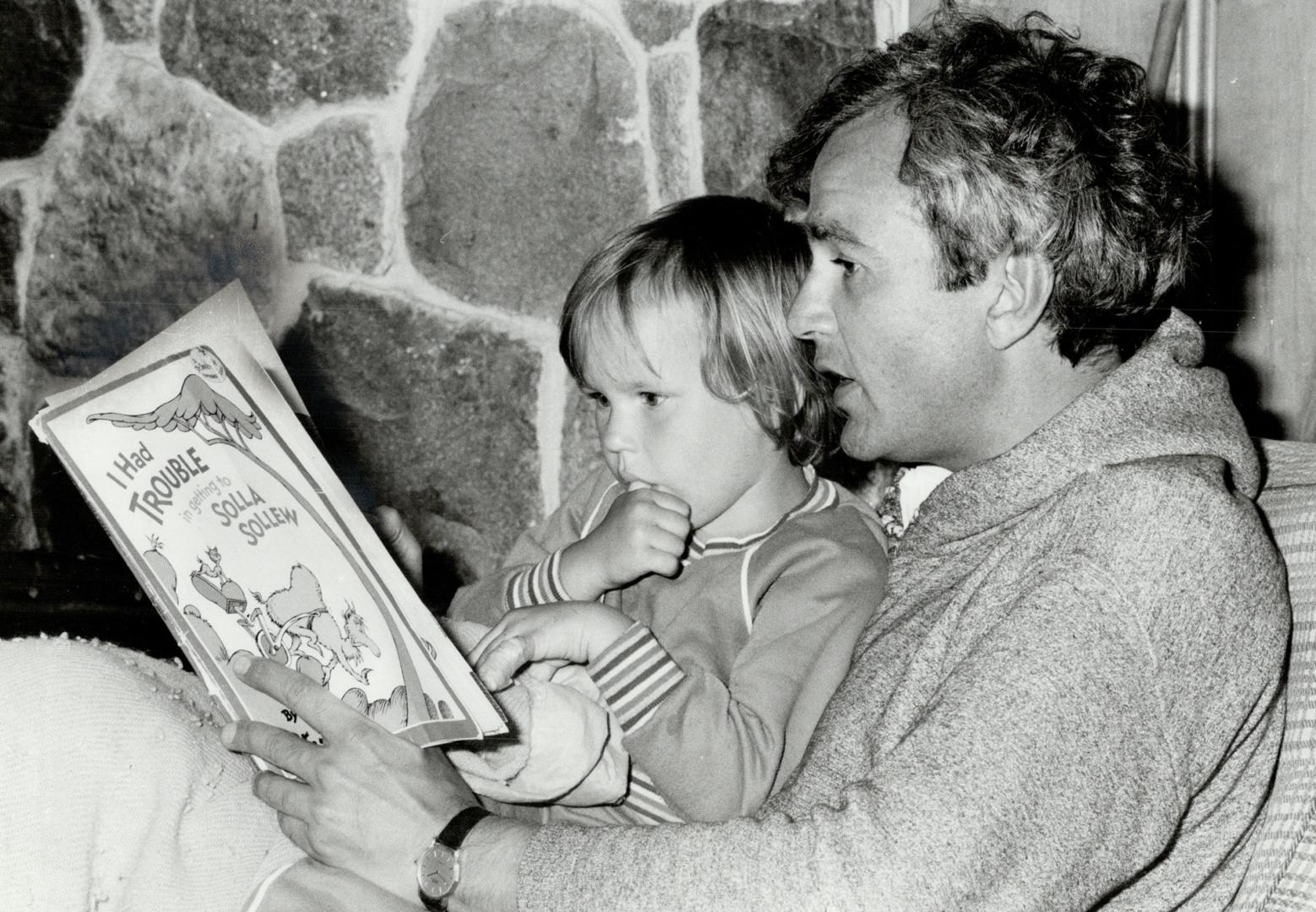 Bedtime story, While Chloe Peterson, 3, seems to enjoy her father reading to her, she balked at his attempt at making chicken stew. Grossitating, she called it