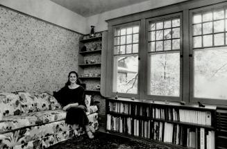 Leafy view, Right, Nadia Potts can enjoy the ravine view in the second-floor library