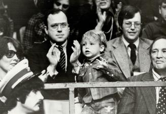 Margaret and Justin and Pierre Trudeau