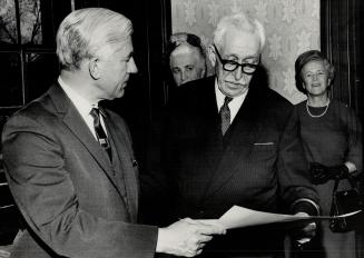 Dr. Albert Trueman diploma presented by Governor General Vanier