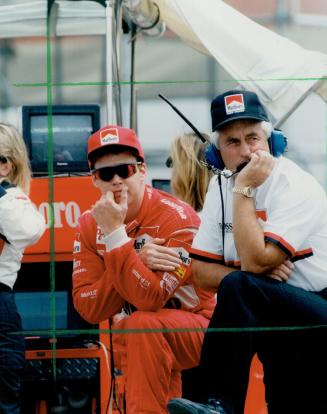 Al Unser Jr (left) with Roger Penske